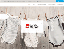 Tablet Screenshot of marysmarket.co.nz